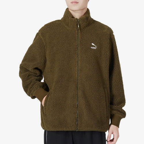 Puma/彪马正品当季新款男子复古仿羊羔绒立领外套537699-62