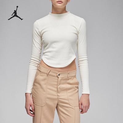 Nike/耐克 正品Air Jordan女士休闲运动针织长袖T恤FN5400-133