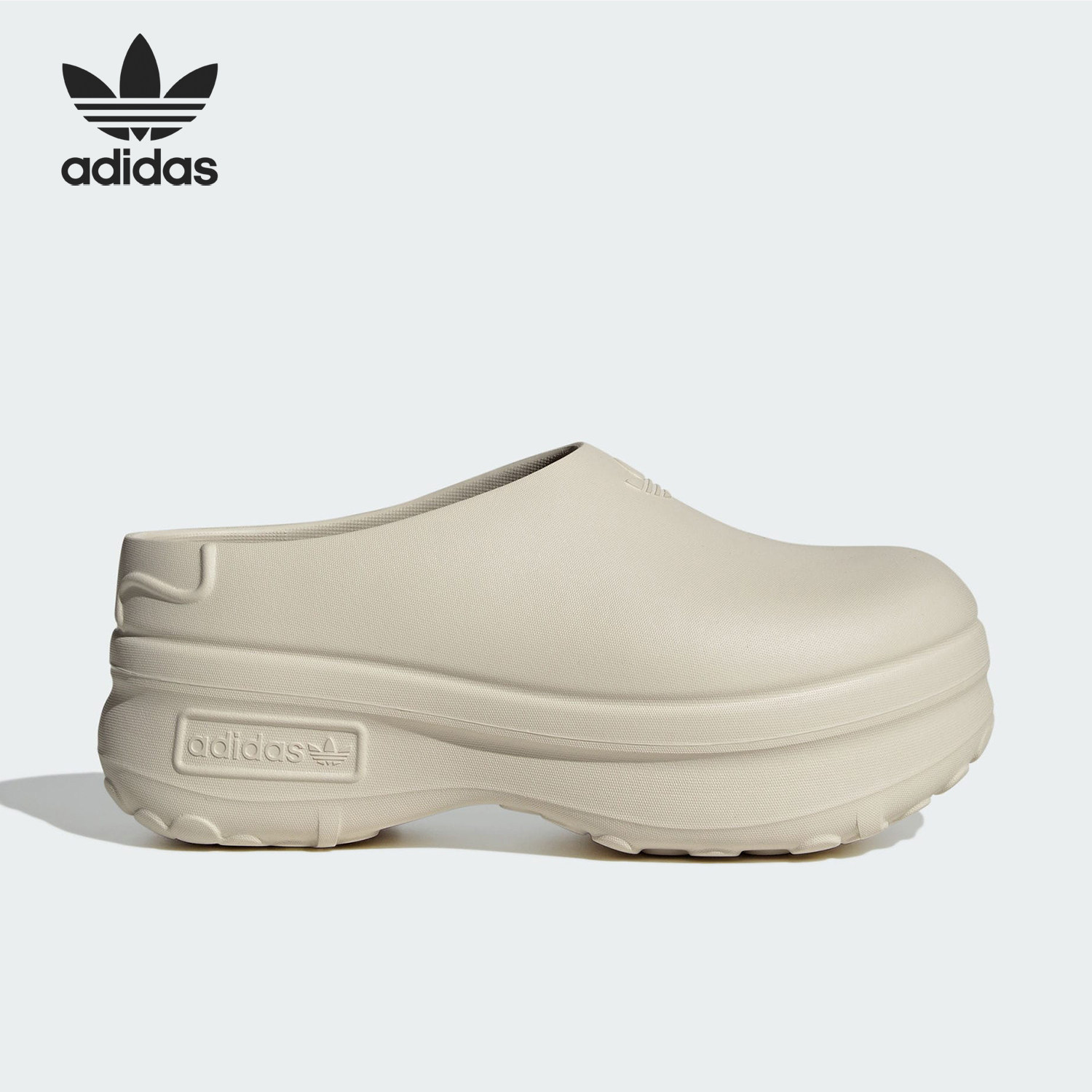 Adidas/阿迪达斯正品冬季新款女士厚底加绒运动拖鞋IH3361