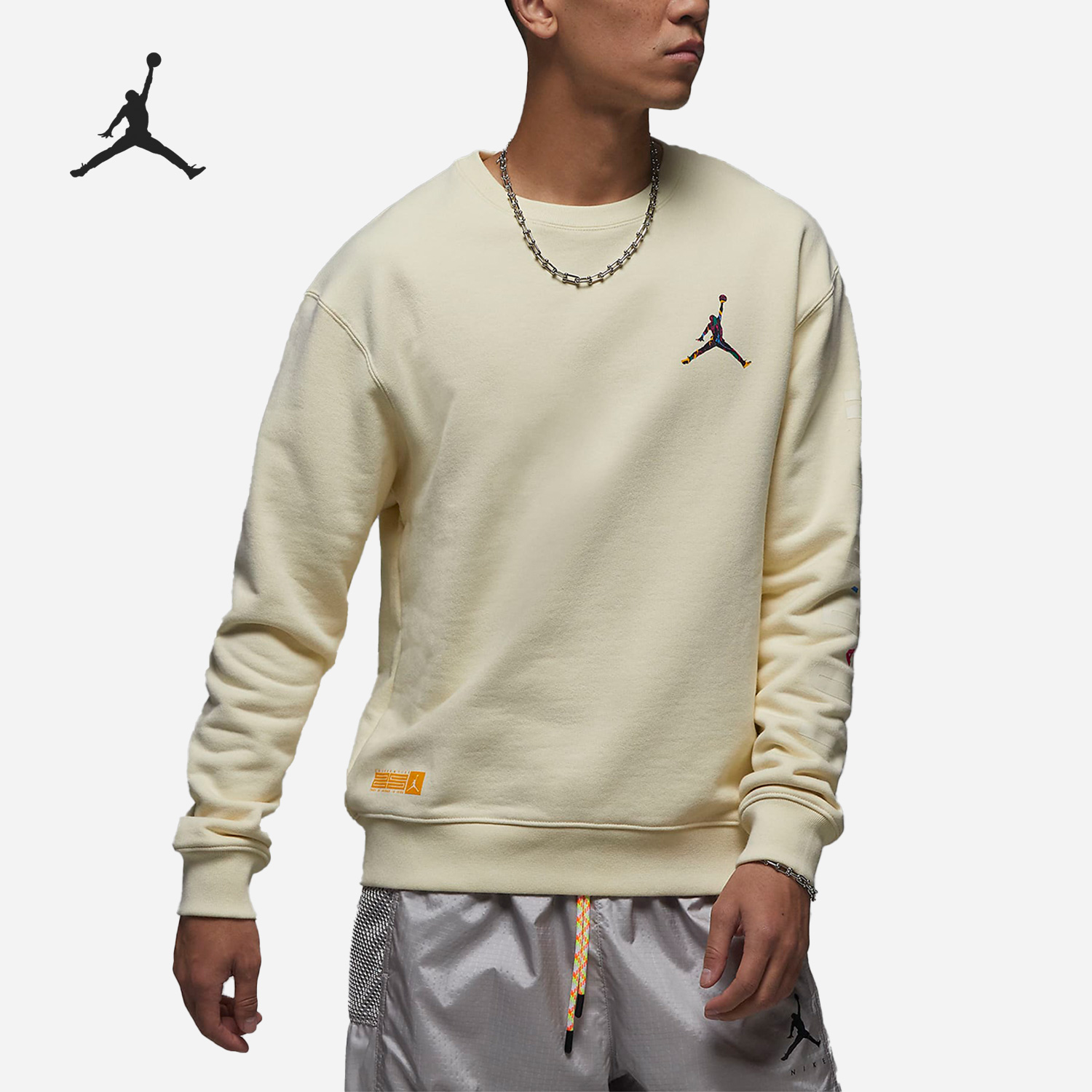 Nike/耐克正品Air Jordan男子休闲法式毛圈卫衣FB7658-113