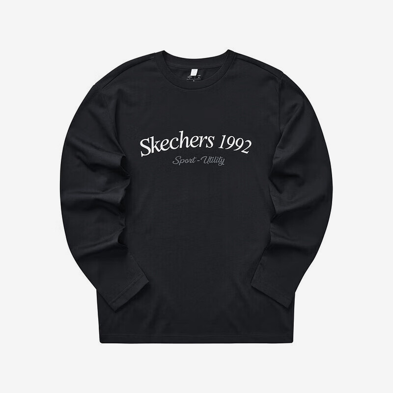Skechers/斯凯奇正品2024新款男女同款简约字母印花长袖T恤,运动服/休闲服装,运动T恤,淘宝优惠券,粉丝福利购,淘宝优惠卷