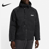 耐克正品 冬季 新款 Nike 男子篮球运动夹棉连帽外套DQ6137 010