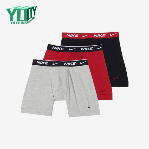 Nike/耐克正品时尚男士字母印花经典松紧腰平角内裤KE1107-012