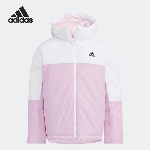 Adidas/阿迪达斯正品当季新款儿童休闲保暖连帽羽绒服HM9669