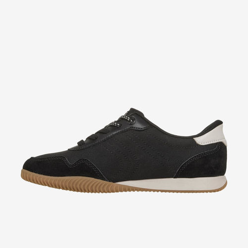 Skechers斯凯奇正品BOBS女透气支撑低帮系带圆头板鞋114890-BLK