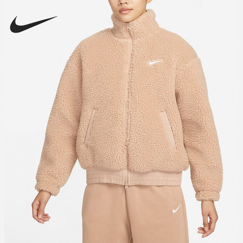 Nike/耐克正品Sportswear Swoosh女子仿羊羔绒夹克DR5629-200
