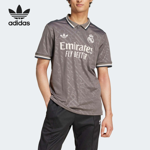 Adidas/阿迪达斯正品三叶草男士针织运动时尚POLO衫IY1763