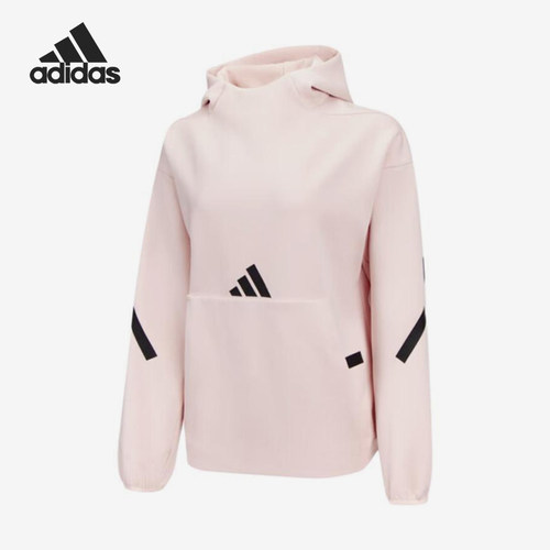 Adidas/阿迪达斯正品秋季大童宽松连帽针织休闲运动卫衣JF2818