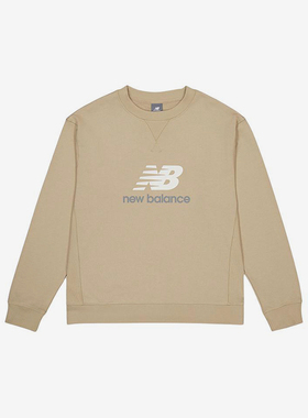 New Balance/NB正品新款男女运动休闲圆领卫衣套头衫AMT41356-SOT