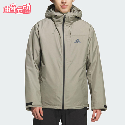 Adidas/阿迪达斯正品2025男士连帽保暖三合一羽绒内胆外套KQ5502
