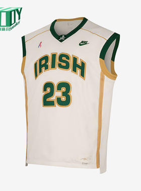 Nike/耐克正品2025男士V领套头透气经典篮球背心T恤IF0292-133