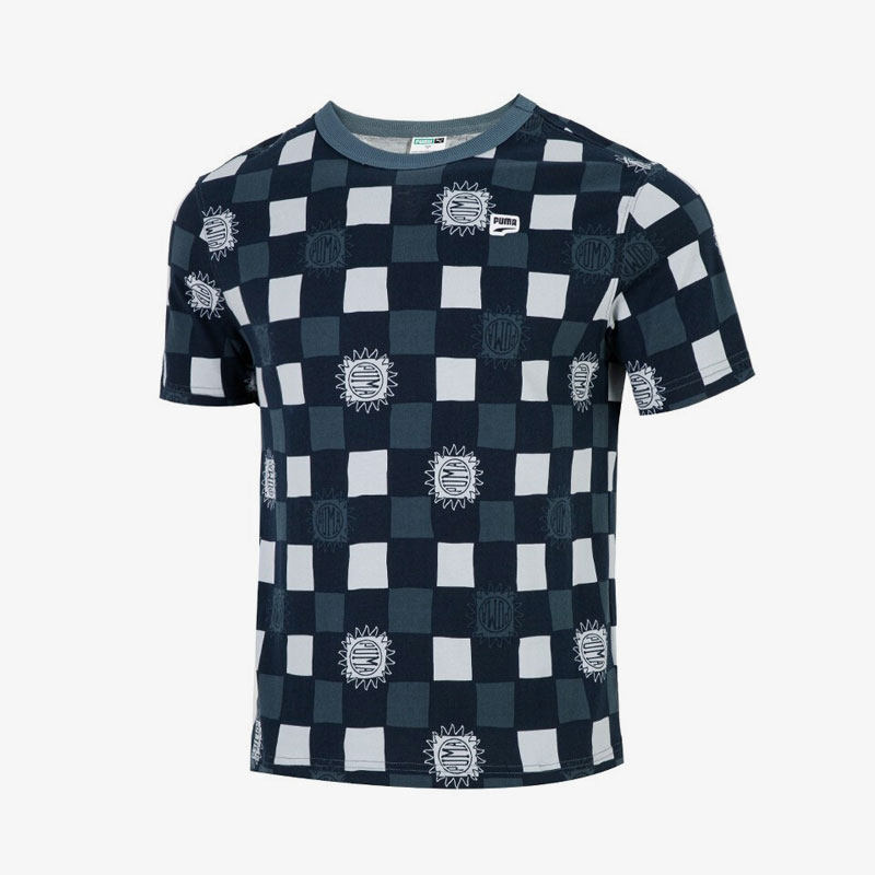 Puma/彪马正品夏季新款男子运动棋盘格舒适短袖T恤535365-42,运动服/休闲服装,运动T恤,淘宝优惠券,粉丝福利购,淘宝优惠卷