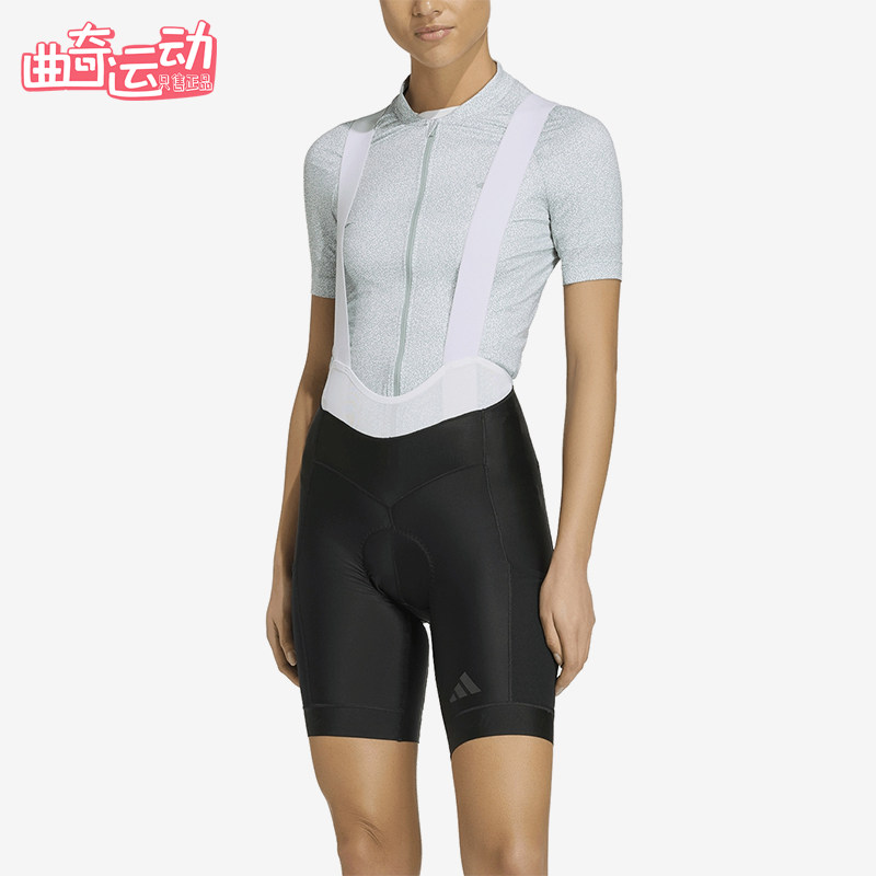Adidas/阿迪达斯正品新款女黑灰色自行车经典修身骑行裤KB9575
