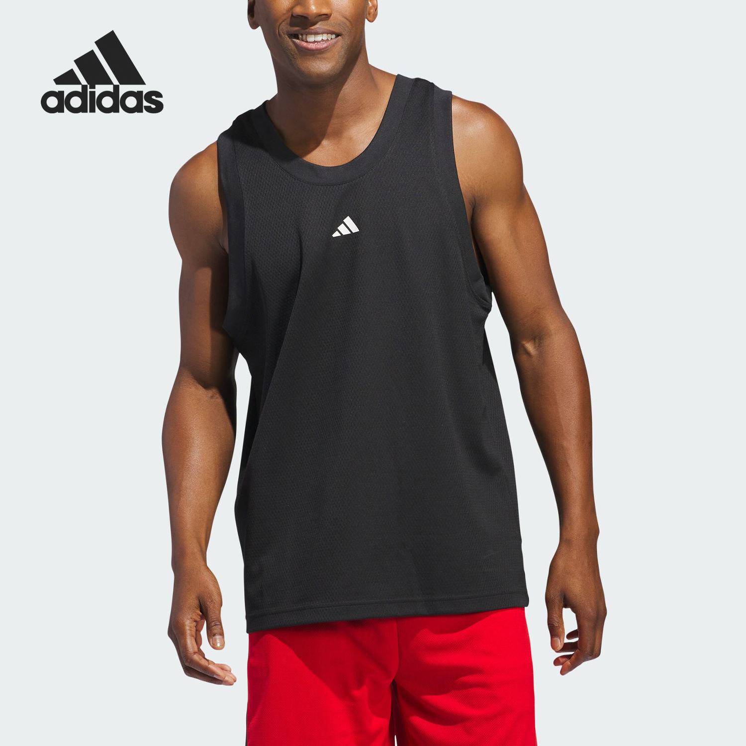 阿迪达斯男运动休闲篮球背心