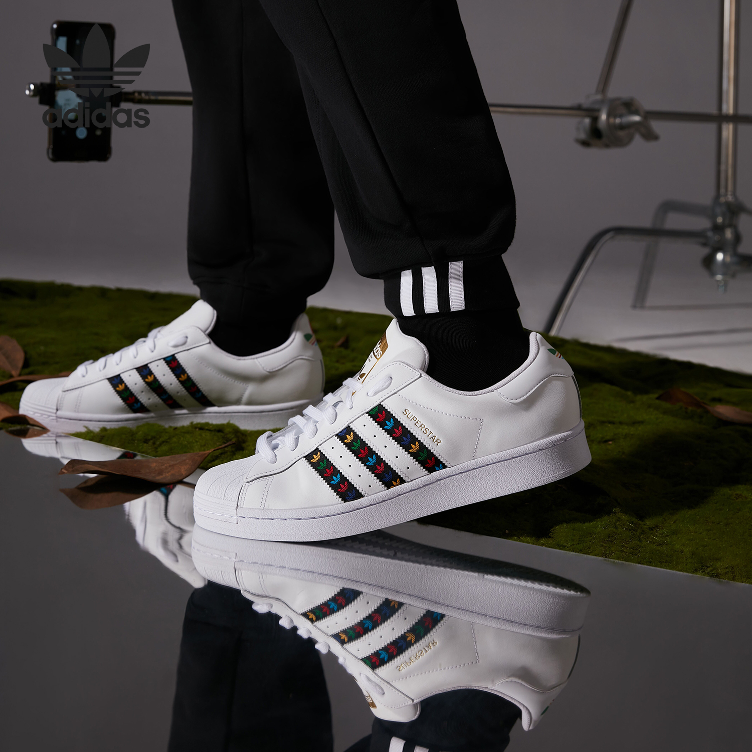 阿迪达斯低帮贝壳头男女板鞋正品