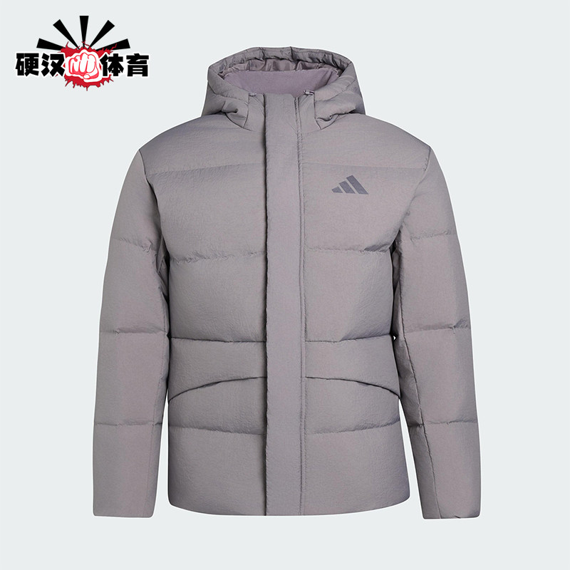 Adidas/阿迪达斯正品LINEAR男士运动连帽保暖休闲羽绒服KR0936