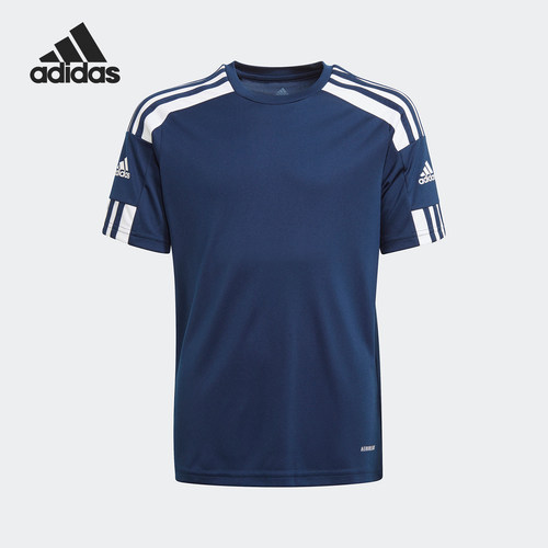 Adidas/阿迪达斯正品夏季儿童印花足球透气运动短袖GN5745
