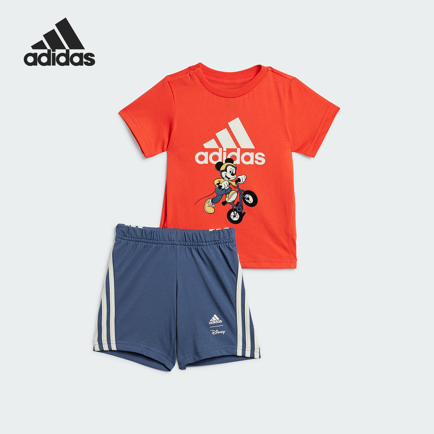 Adidas/阿迪达斯正品迪士尼联名小童运动休闲短袖套装IV9648