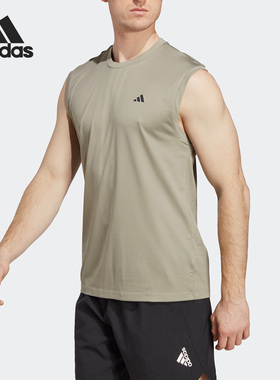 Adidas/阿迪达斯正品HIIT EN TANK 男子运动健身背心IC2009