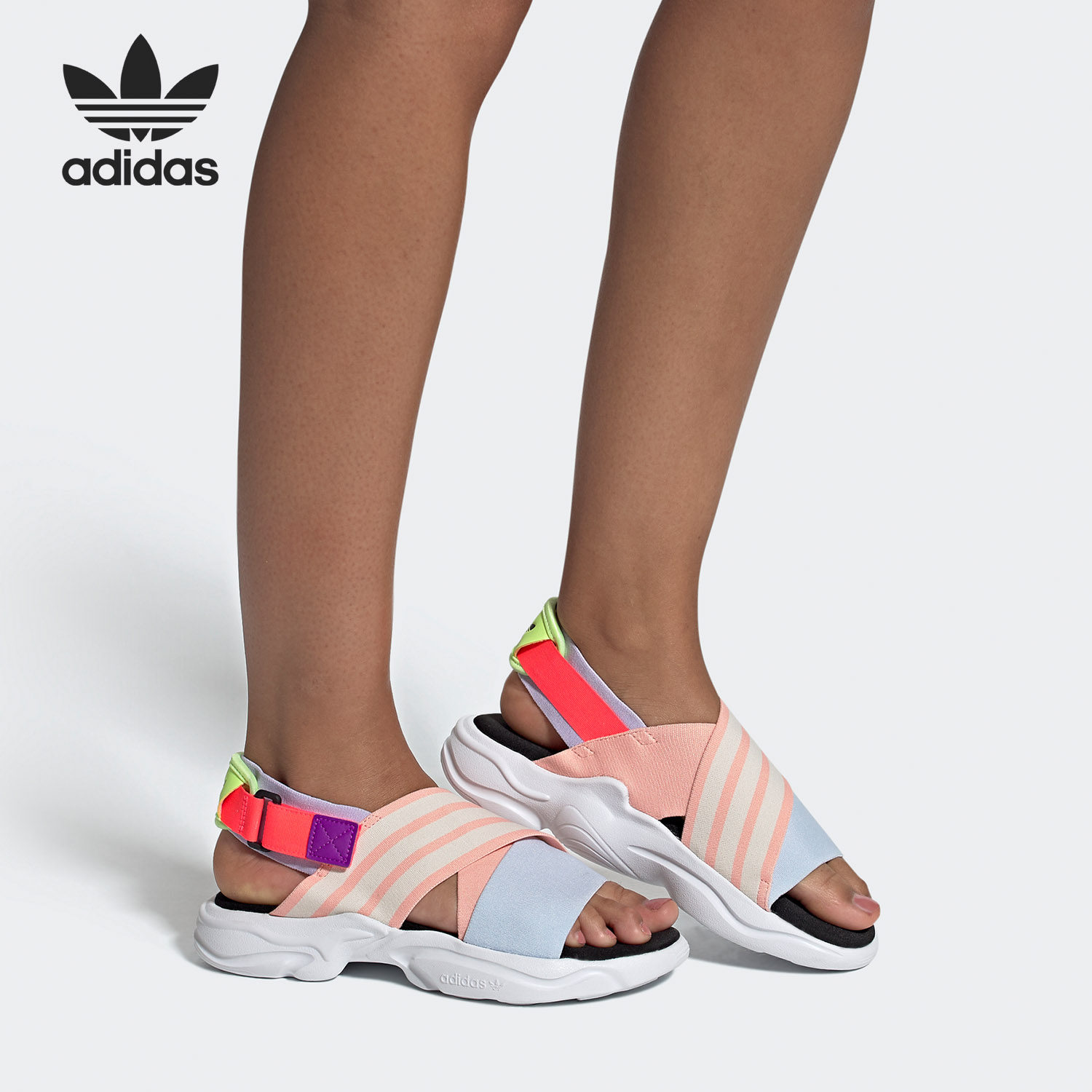 Adidas/阿迪达斯正品三叶草MAGMUR SANDAL W 女子凉拖鞋 FV1214,运动鞋new,运动沙滩鞋/凉鞋,淘宝优惠券,粉丝福利购,淘宝优惠卷
