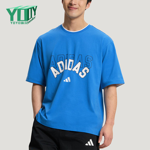 Adidas/阿迪达斯正品U 2IN1 T-SHIRT男女经典运动时尚短袖KX0516