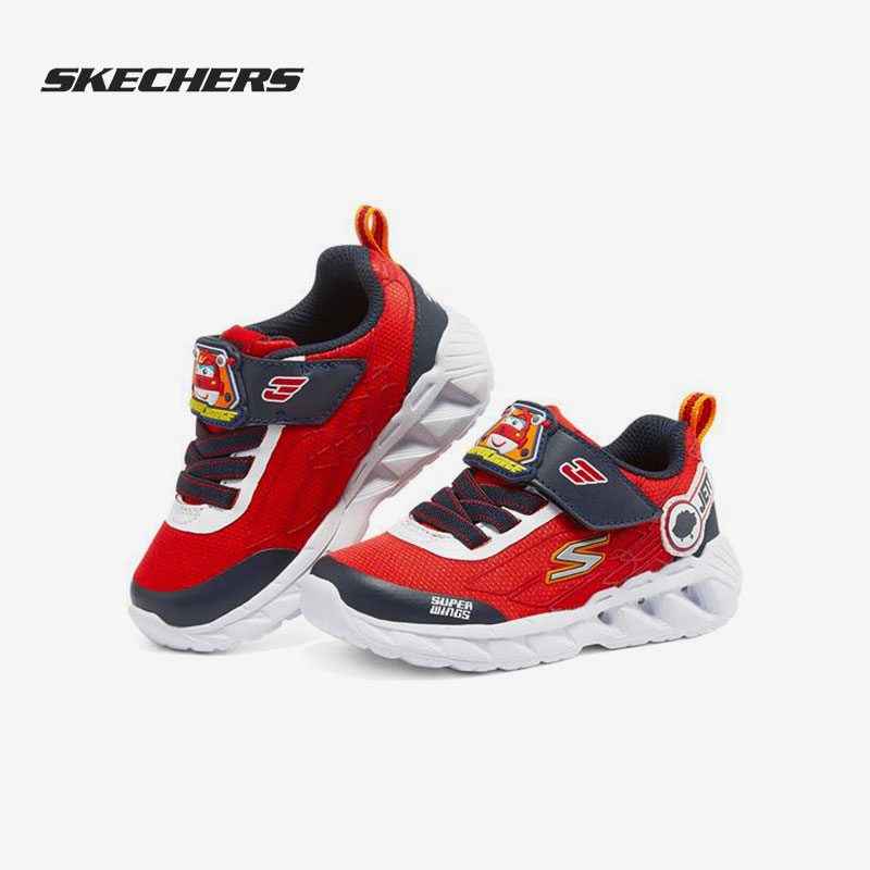 Skechers/斯凯奇正品2021男童运动舒适透气休闲鞋 406121N