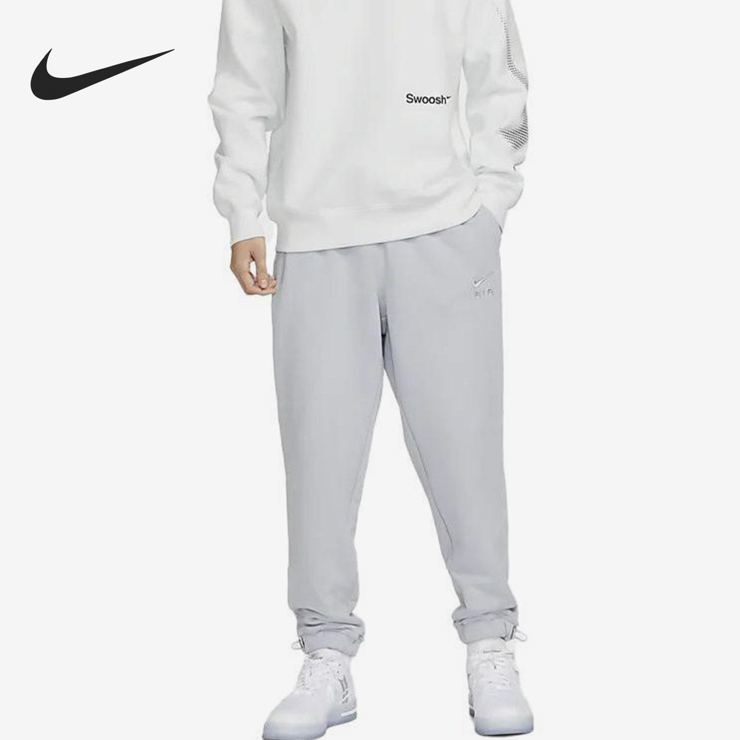 Nike/耐克正品纯色运动裤新款男灰色简约运动长裤DV9846-113
