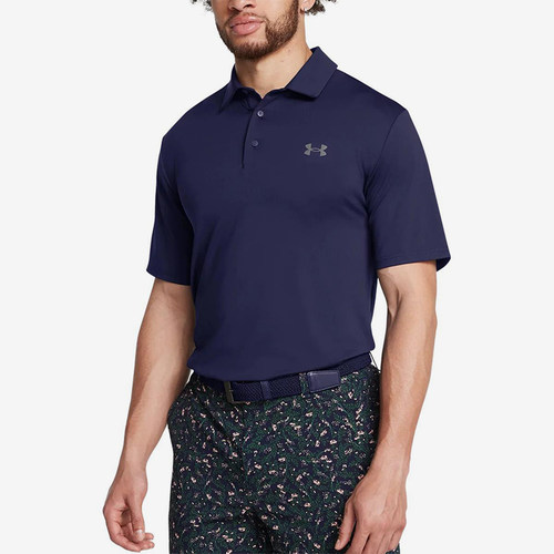 UA/安德玛正品夏季男士高尔夫运动宽松透气短袖POLO衫1378673-411