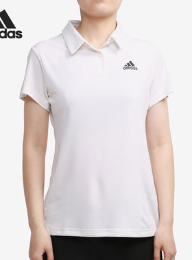 Adidas/阿迪达斯正品当季新款女子翻领休闲运动短袖POLO衫GL5804