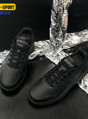 Adidas/阿迪达斯正品春季NEO轻便运动鞋黑色休闲鞋板鞋EE7422