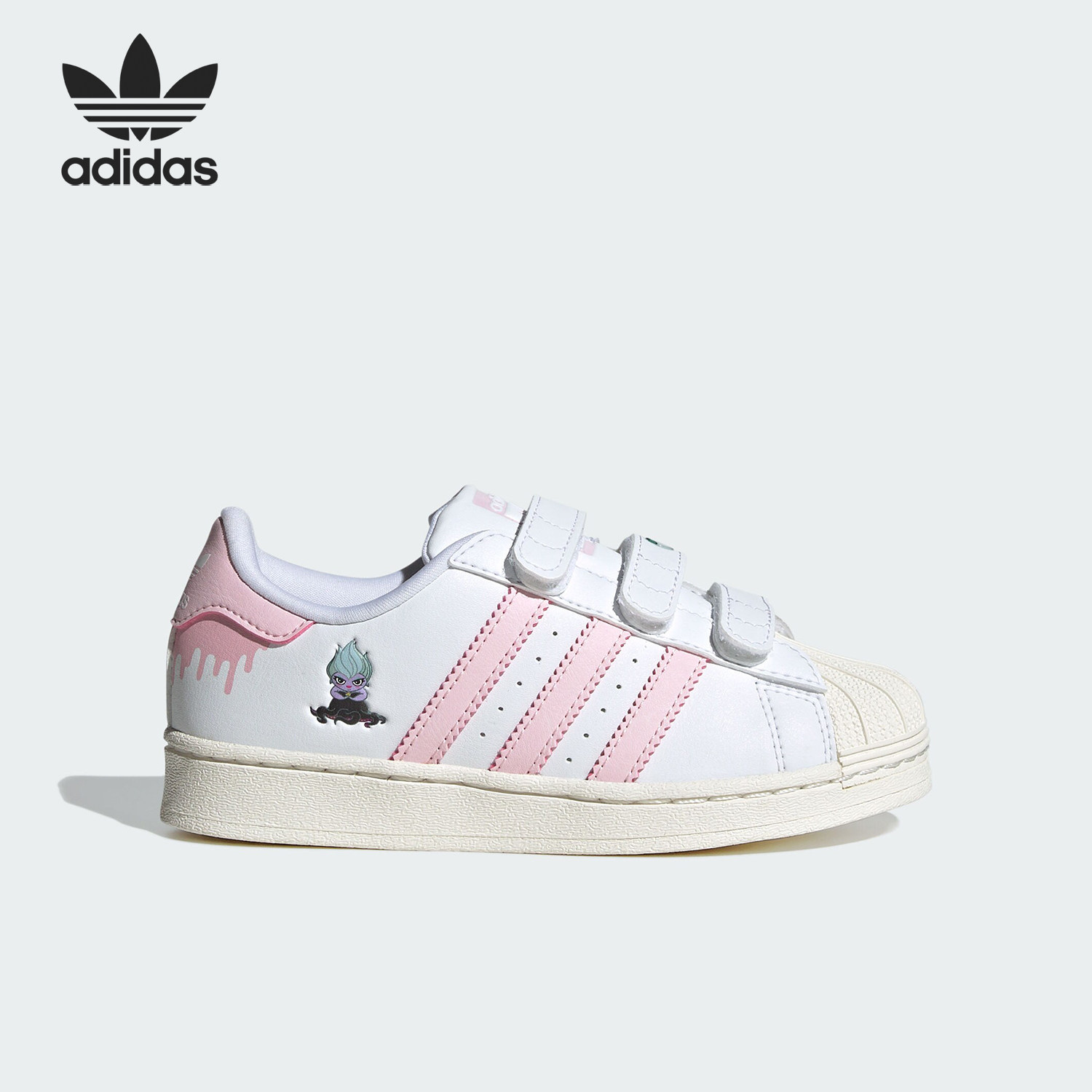 Adidas/阿迪达斯正品迪士尼联名儿童魔术贴休闲板鞋IE8250