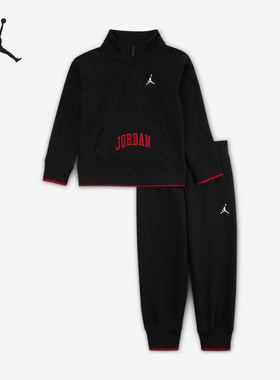 Nike/耐克正品JORDAN小童加绒套头休闲保暖套装IB8140-010
