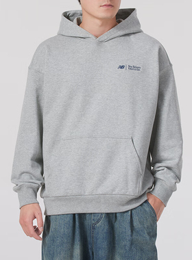 New Balance/NB正品运动男子经典复古连帽卫衣套头衫AMT44321-GHM