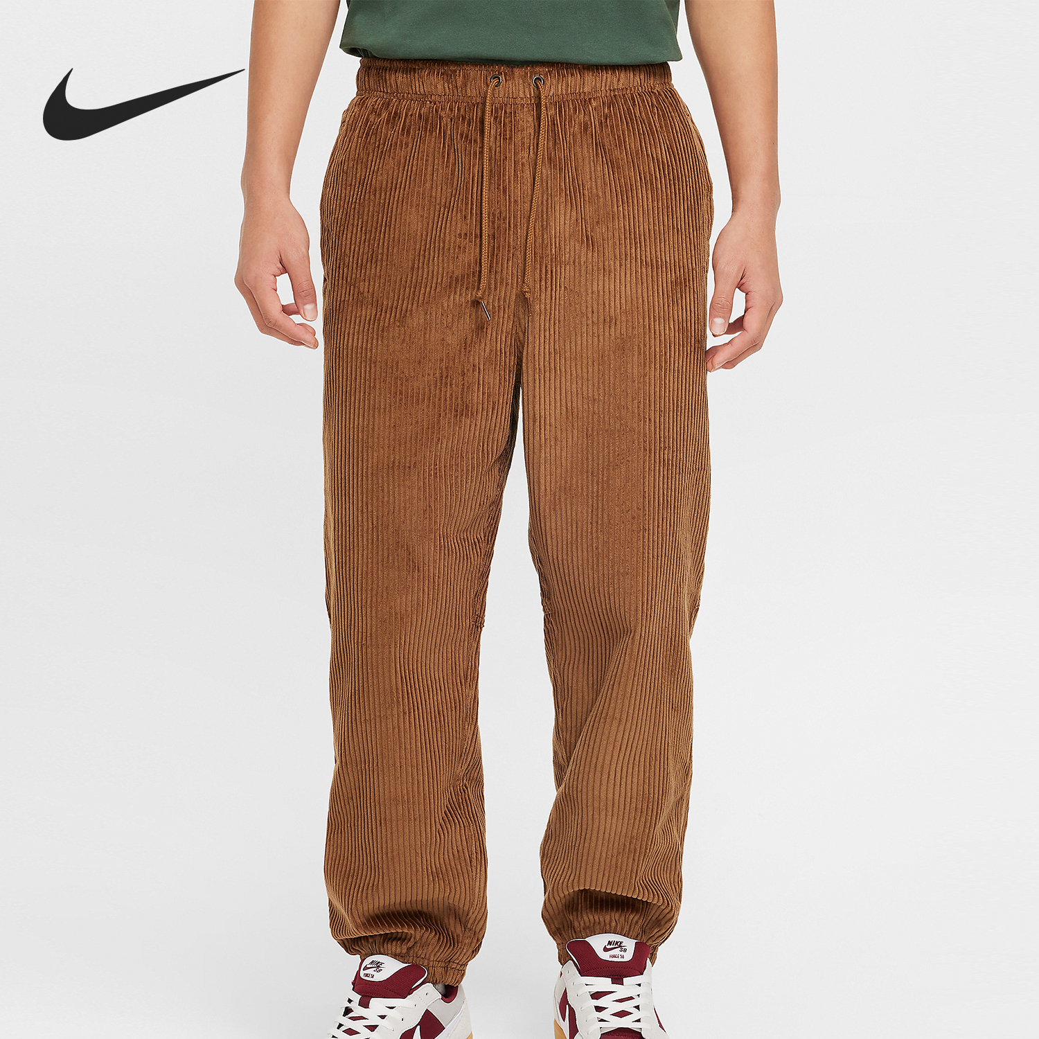 Nike/耐克正品2024新款男女宽松运动灯芯绒长裤FV7396-281