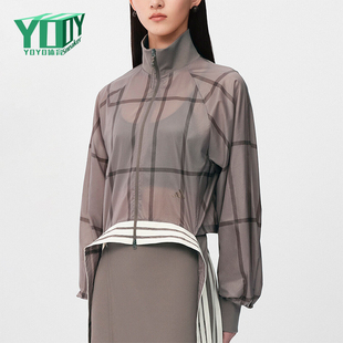 Adidas/阿迪达斯正品2026女士短款时尚经典立领运动外套KX4645