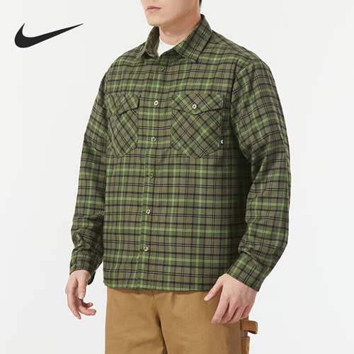 Nike/耐克男士复古长袖衬衫