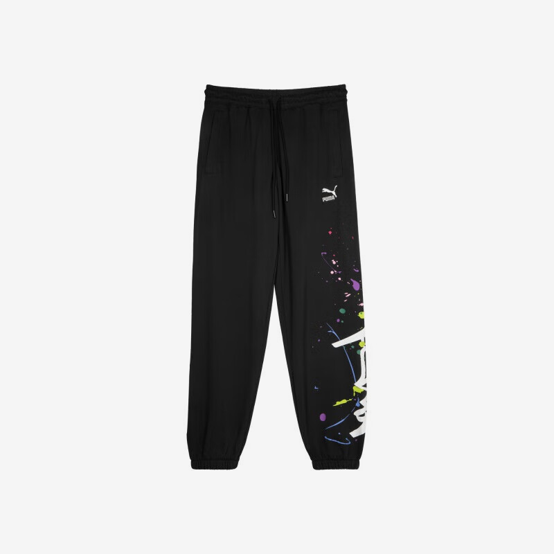 彪马男女同款抽绳束脚透气长裤