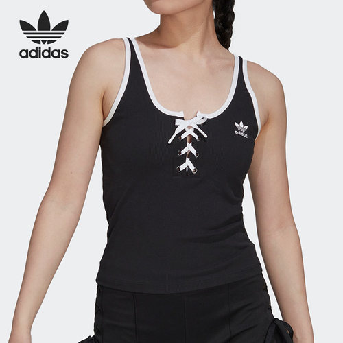 Adidas/阿迪达斯正品三叶草女士时尚修身休闲无袖背心IP2161