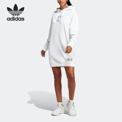 Adidas/阿迪达斯正品三叶草MR.A联名女子长袖连衣裙HY4270