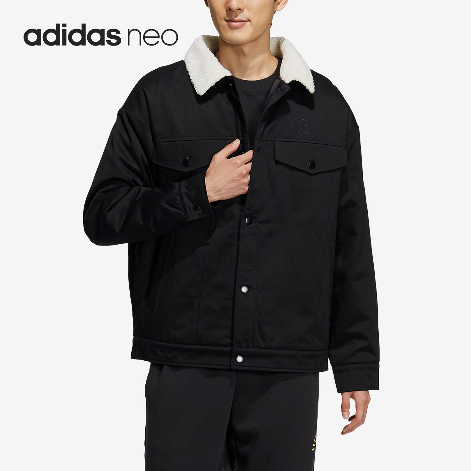 阿迪达斯正品男女通用棉服