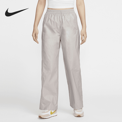 Nike/耐克正品Windrunner女士梭织高腰直筒长裤HM9765-014