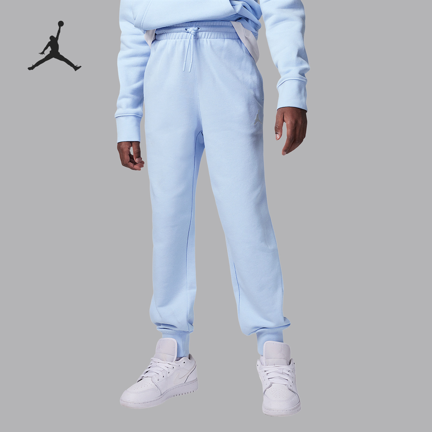 Nike/耐克正品JORDAN大童法式毛圈针织束脚长裤HQ7664-489