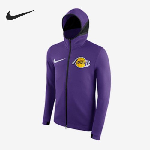 Nike/耐克正品NBA湖人队男子运动休闲宽松连帽外套899849-504