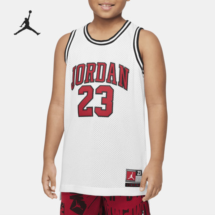 Nike/耐克正品Jordan 大童运动透气网眼无袖T恤DO1968-100
