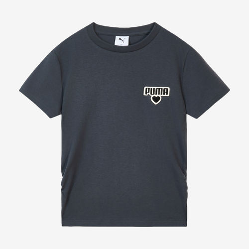 Puma彪马正品graphic SMALL女修身圆领字母短袖T恤696373-43