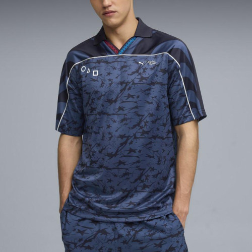 Puma/彪马正品夏季男士时尚满印宽松足球运动短袖630707-16