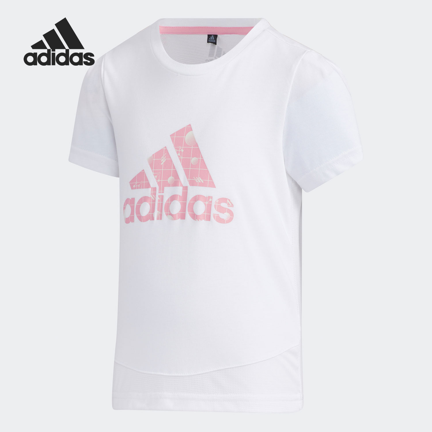 Adidas/阿迪达斯正品夏季儿童宽松舒适透气休闲运动T恤GP0405