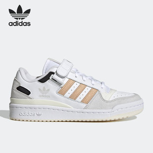 阿迪达斯 W女子休闲板鞋 正品 LOW GW7107 三叶草FORUM Adidas