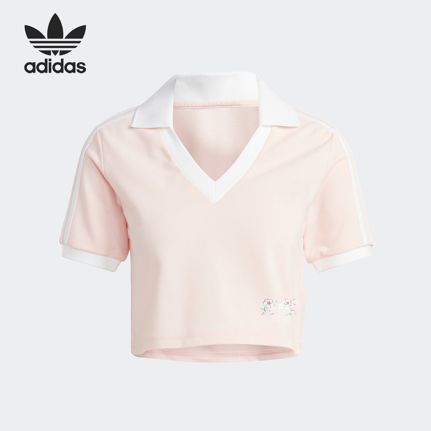 Adidas/阿迪达斯正品春季新款女子休闲运动翻领短袖T恤IP3757,运动服/休闲服装,运动T恤,淘宝优惠券,粉丝福利购,淘宝优惠卷