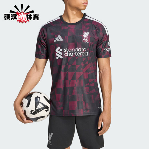 Adidas/阿迪达斯正品男士休闲舒适圆领套头足球短袖T恤KA6858